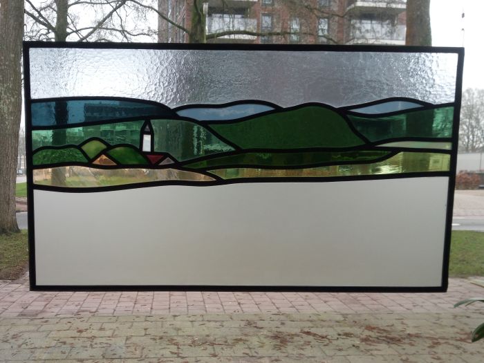 Blik op Erbach in het Odenwald, 2 x ca. 80 x 45cm, € 625,-